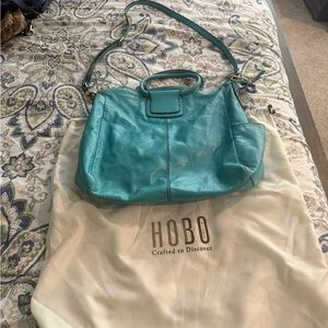 HOBO Large Sheila Turquoise Leather Women's Bag